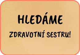 Hledáme zdravotní sestru!